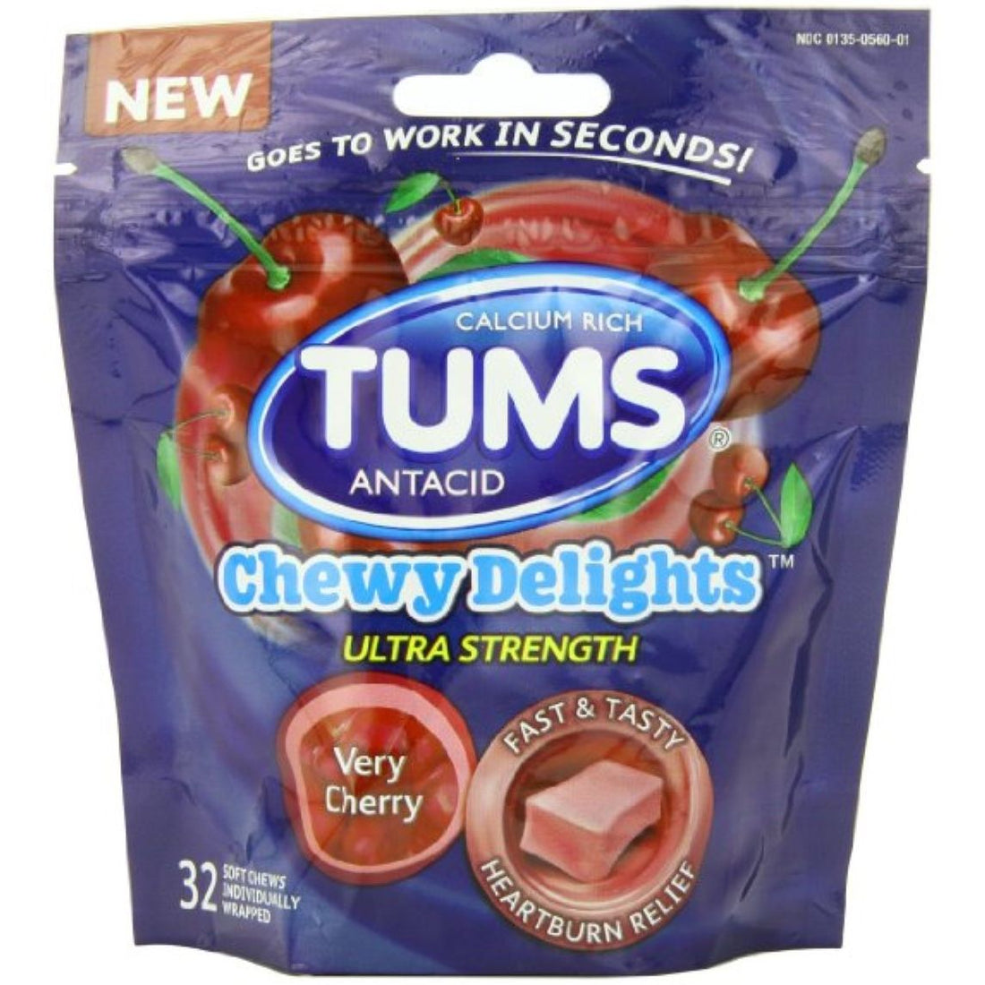 Tums® Chewy Delights Ultra Strength – Very Cherry Soft Chews by Pasteur Pharmacy