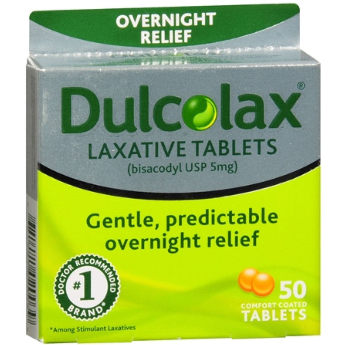 Dulcolax Overnight Laxative, 5 Mg, Comfort Coated Tablets 