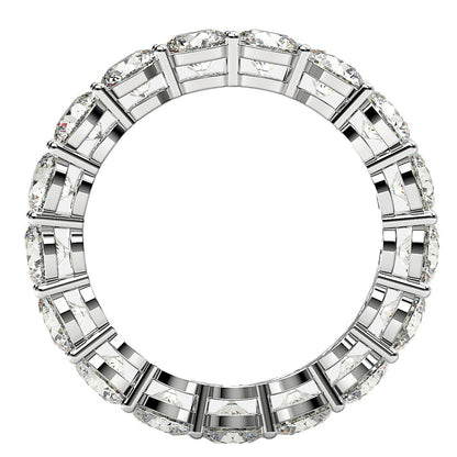 Round Cut Lab Grown Diamond Eternity Ring in 14k White Gold (3 cttw FG/VS2) by Bids.com