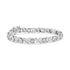 .925 Sterling Silver 1.0 Cttw Round-Brilliant and Baguette Cut Diamond Miracle-Set X-Link 7" Tennis Bracelet (I-J Color, I2-I3 Clarity) by Bids.com