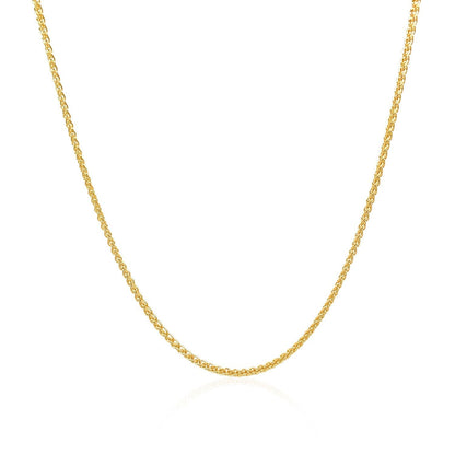 14k Yellow Gold Round Chain 1.2mm by Bids.com