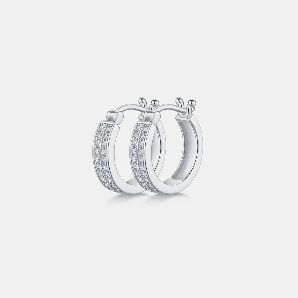 Sparkala™ 925 Sterling Silver Huggie Earrings by Sparkala