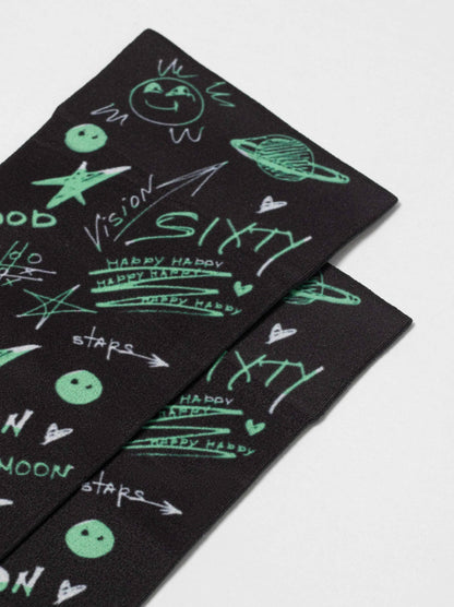 Dense Socks Conte Fantasy 913 - Moon Pattern