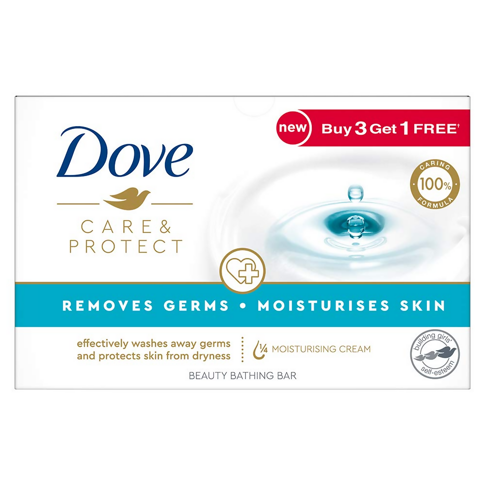 Dove Care &amp; Protect Moisturising Cream Beauty Bathing Bar