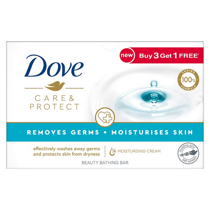Dove Care &amp; Protect Moisturising Cream Beauty Bathing Bar
