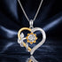 925 Sterling Silver Plated Gold Moissanite Necklace with Pavé Setting for Women  DestGlow