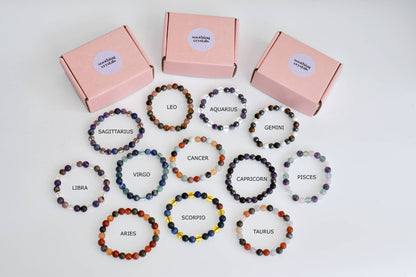 Sagittarius Zodiac Crystal Bracelet, Sagittarius Gifts  DestGlow