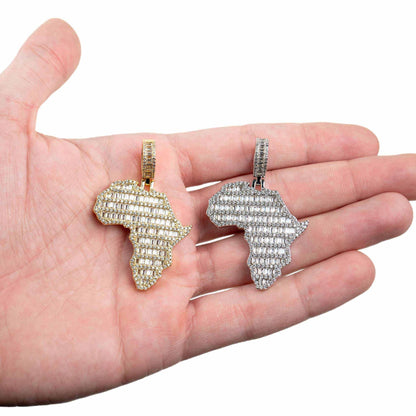 Africa Pendant 925 Sterling Silver
