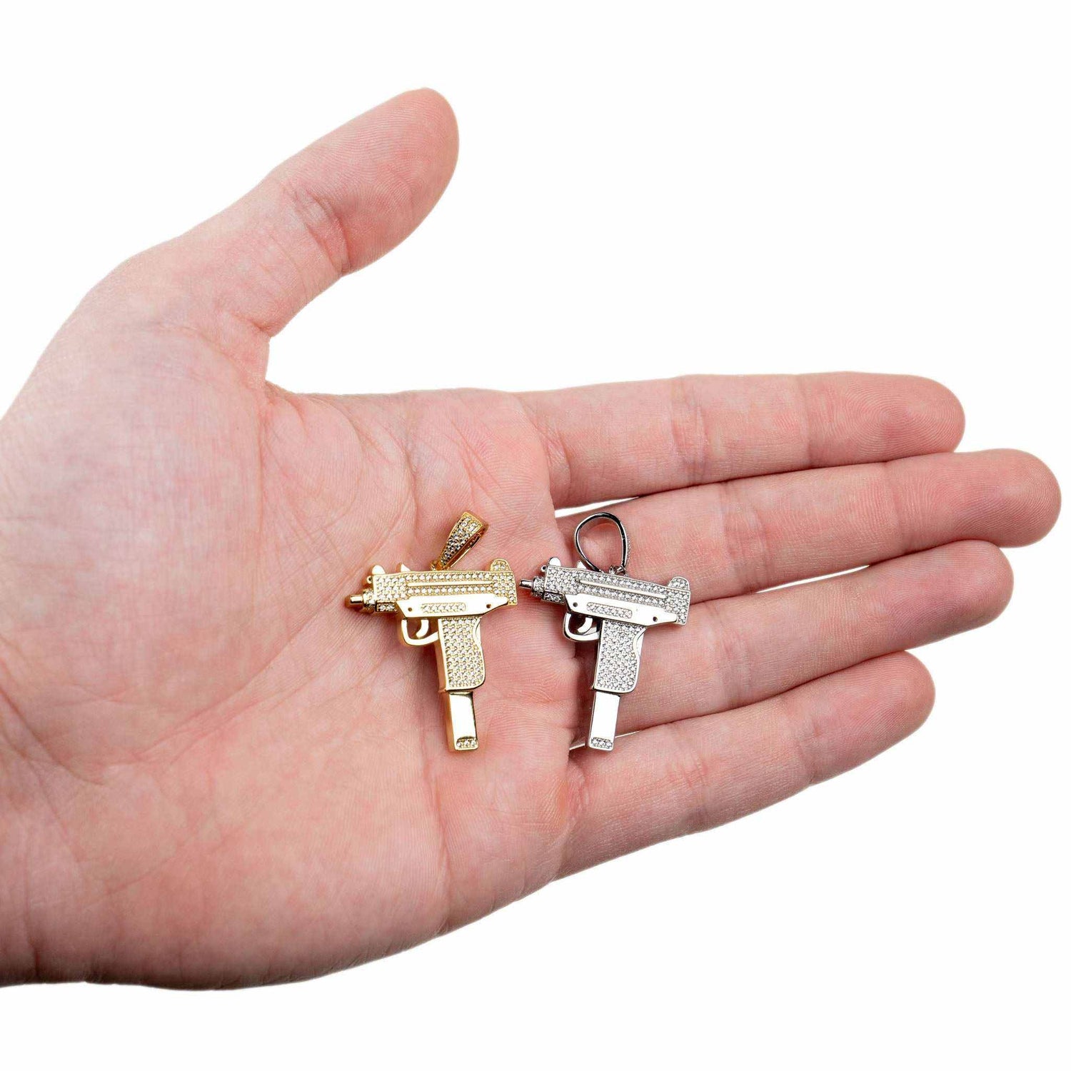 Uzi Pendant 925 Sterling Silver