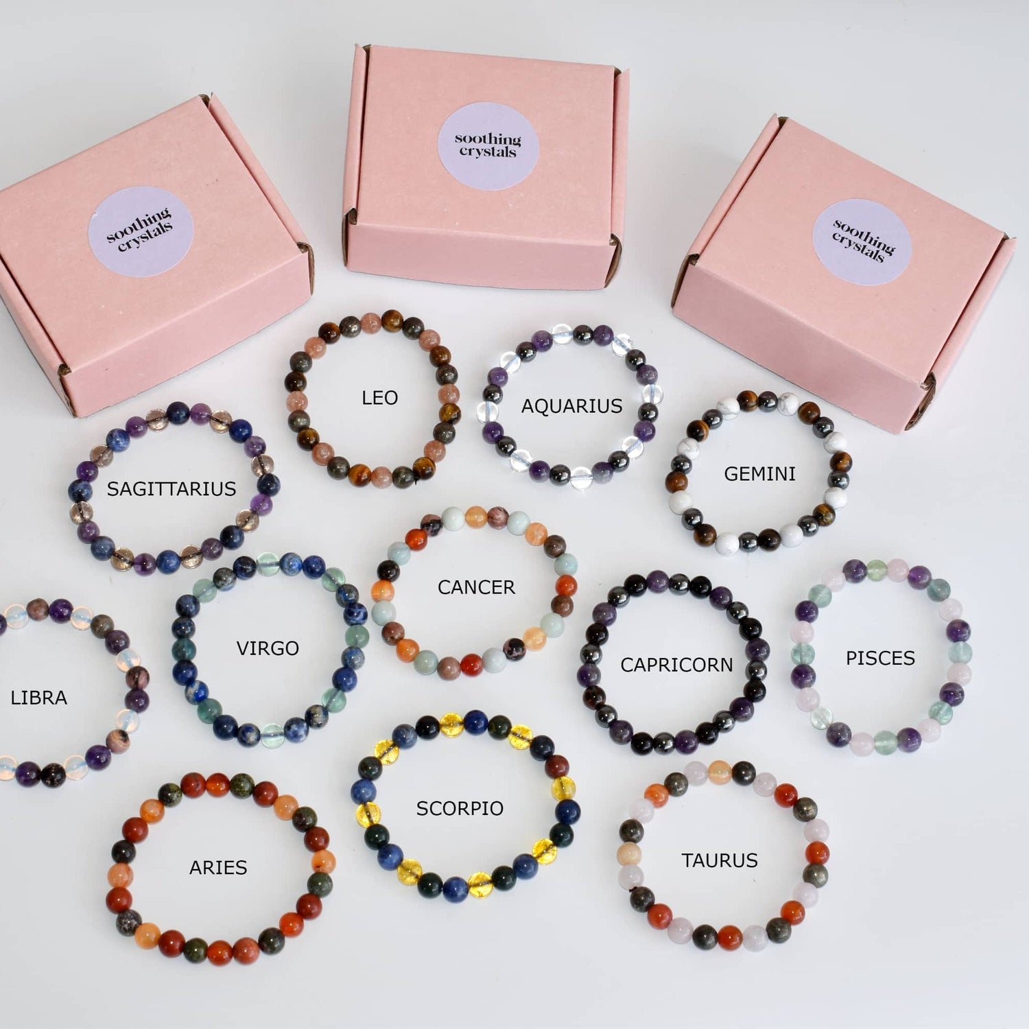 Virgo Zodiac Crystal Bracelet, Virgo Gifts  DestGlow
