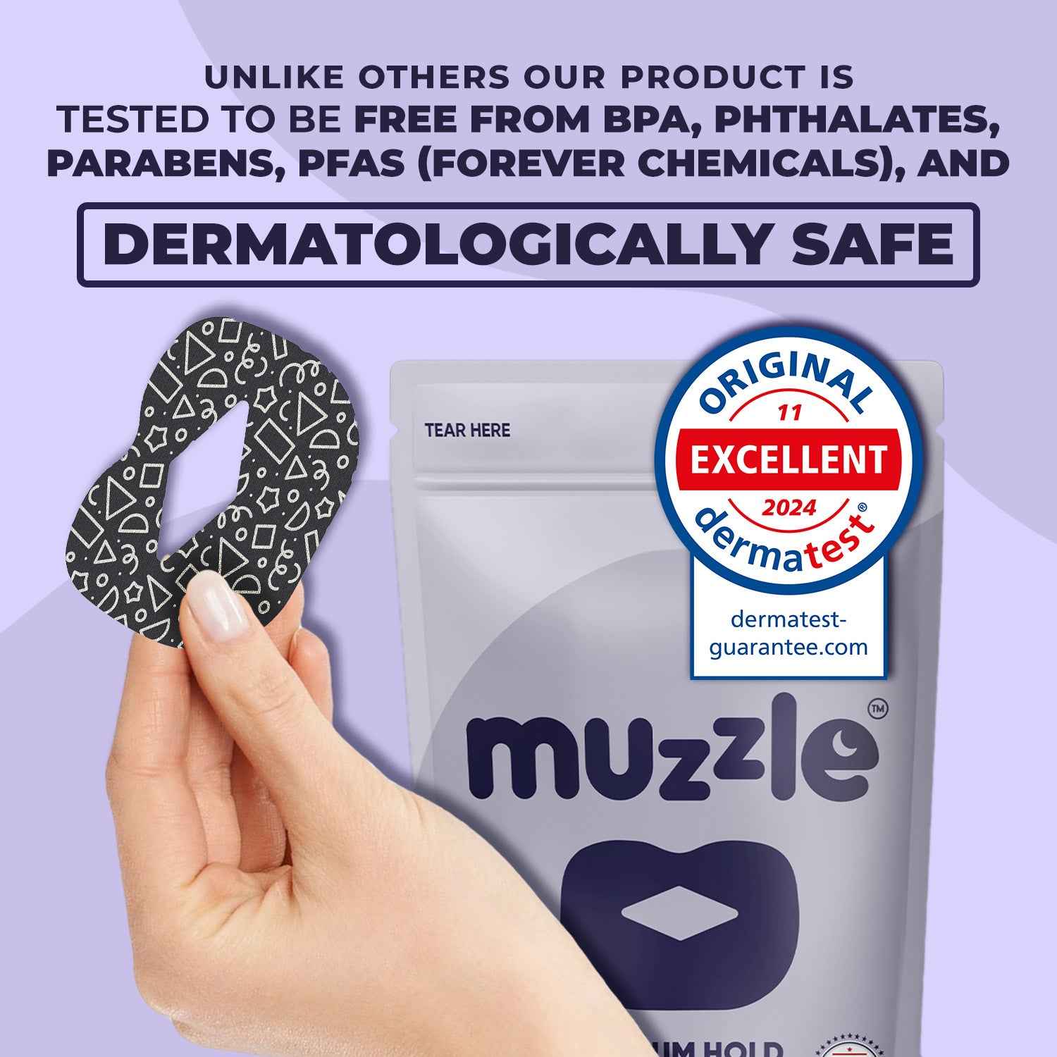 Muzzle® Mouth Tape For Youth (Medium Hold)