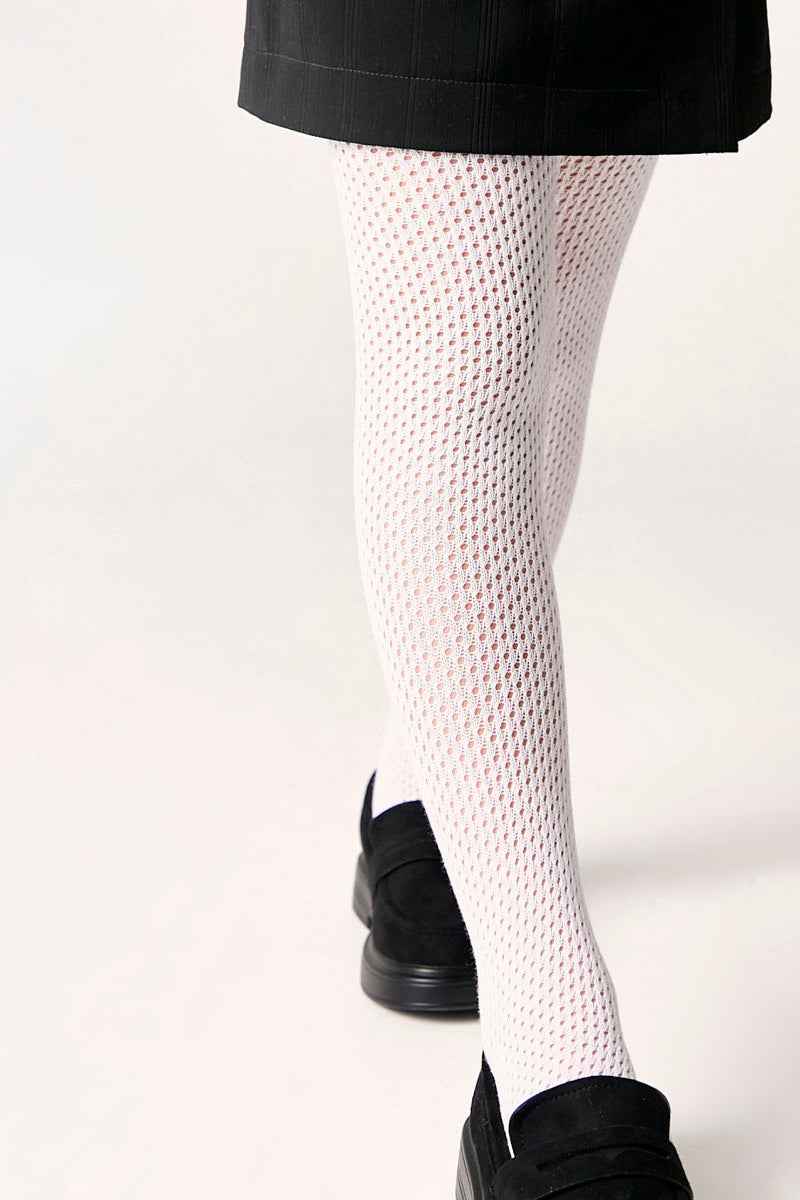 Conte-Kids Cotton Tights Miss 616 - Mesh Pattern