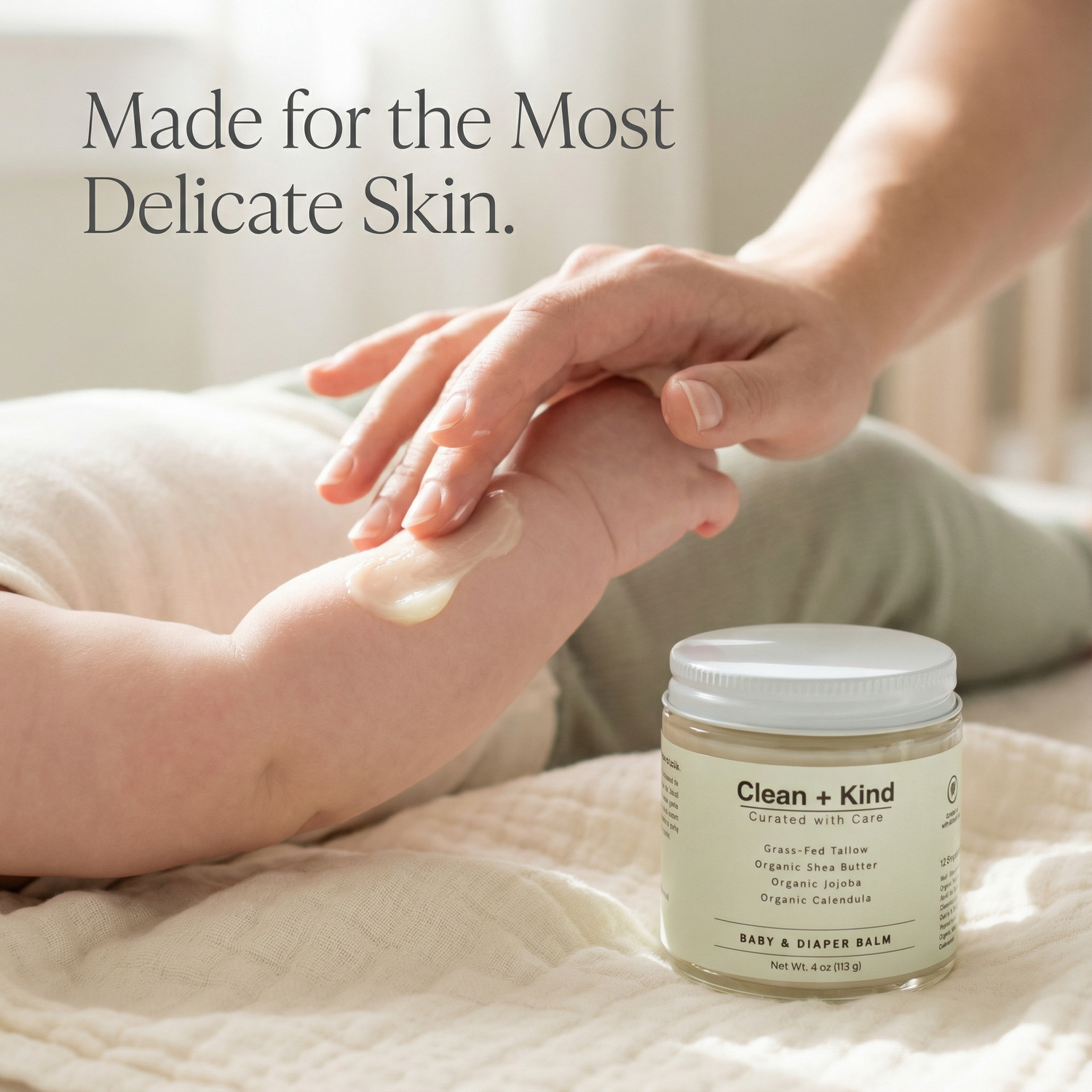 Gentle Baby &amp; Diaper Rash Cream by Clean + Kind