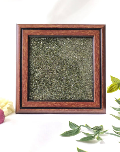 Pyrite Dust Plate, Pyrite Stone, Pyrite Frame, Pyrite Plate  DestGlow