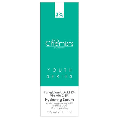 Hydrating Serum Polyglutamic Acid 1%, Vitamin C 3% 30ml by skinChemists US