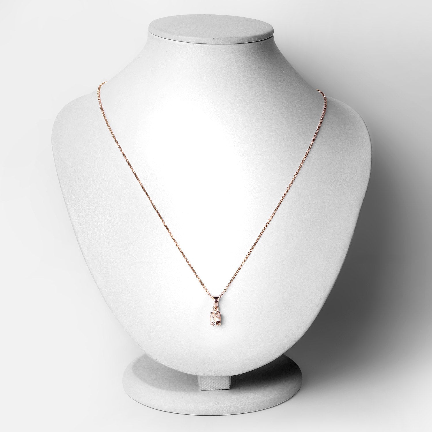 0.70 Carat Genuine Morganite .925 Sterling Silver Pendant  DestGlow