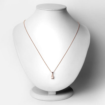 0.70 Carat Genuine Morganite .925 Sterling Silver Pendant  DestGlow
