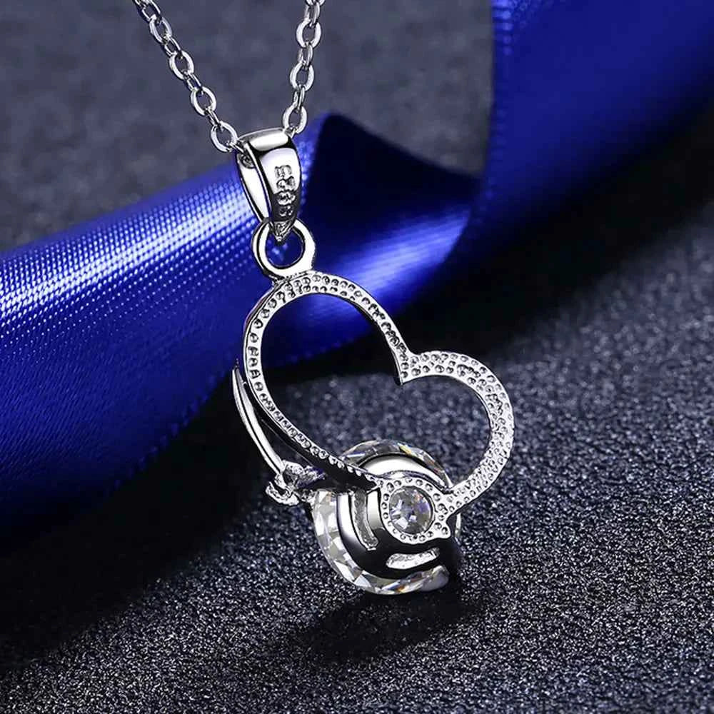 2 Carat Sparkala™ Heart 925 Sterling Silver Necklace