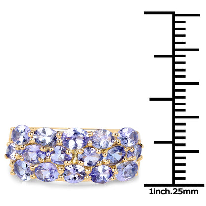 2.72 Carat Genuine Tanzanite .925 Sterling Silver Ring by Bids.com