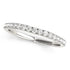 14k White Gold Curved Style Diamond Wedding Ring (1/3 cttw) by Bids.com
