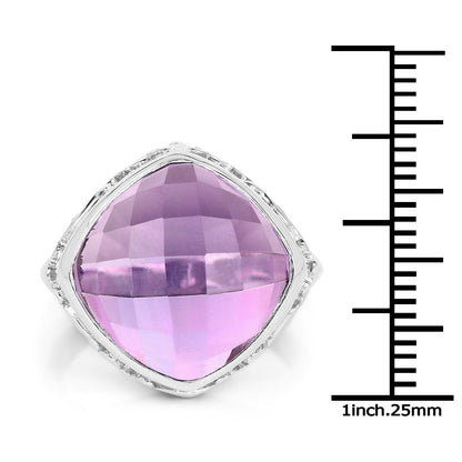 8.40 Carat Genuine Amethyst .925 Sterling Silver Ring by Bids.com