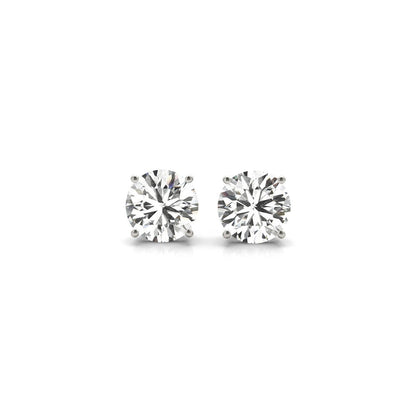 2 cttw Certified IGI Lab Grown Round Diamond Stud Earrings 14k White Gold (G/VS2) by Bids.com