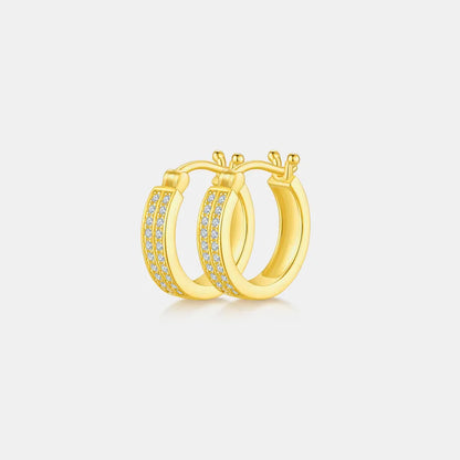 Sparkala™ 925 Sterling Silver Huggie Earrings by Sparkala