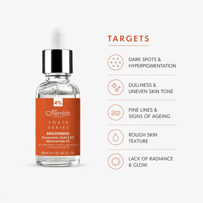 Tranexamic Acid 2.5%, Niacinamide 4% Brightening Facial Serum 30ml by skinChemists US
