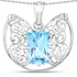 11.10 Carat Genuine Swiss Blue Topaz .925 Sterling Silver Pendant by Bids.com