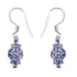 2.04 Carat Genuine Tanzanite .925 Sterling Silver Earrings  DestGlow