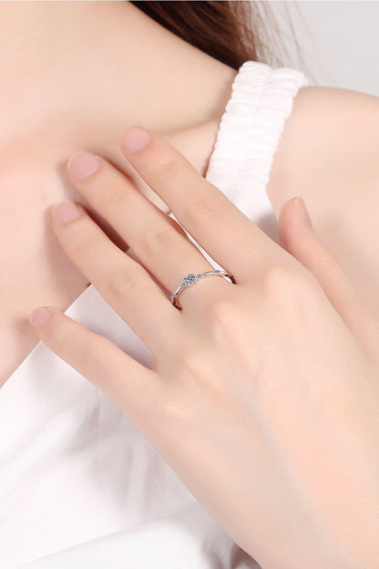 Sparkala™ 925 Sterling Silver Rhodium-Plated Beaded Ring by Sparkala