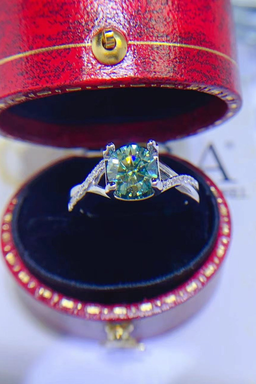 1 Carat Sparkala™ Platinum Over Pure Sterling Silver Ring by Sparkala