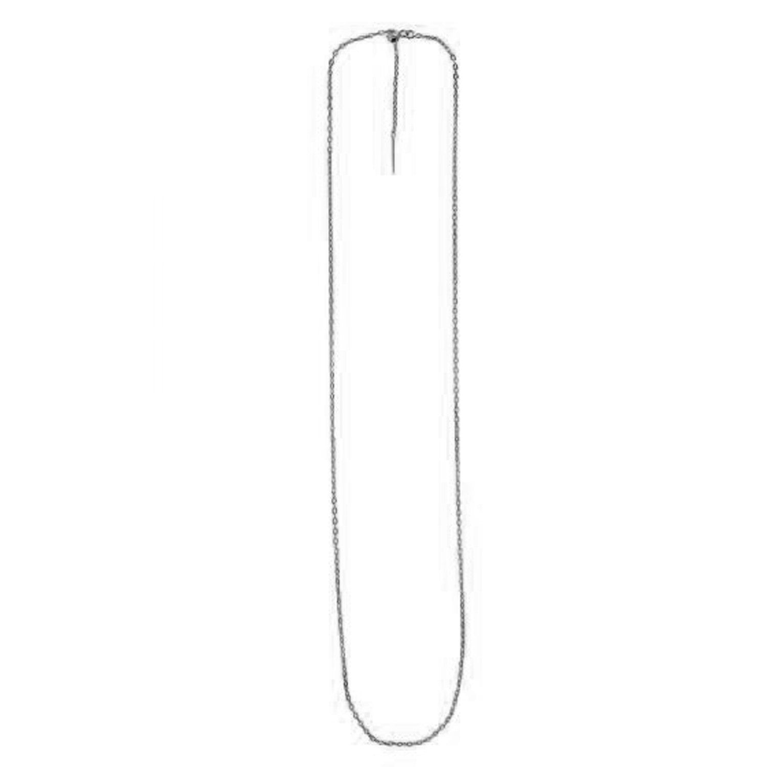 Endless Adjustable Cable Chain in 14k White Gold (1.70 mm) by Bids.com