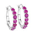 2.80 Carat Genuine Ruby .925 Sterling Silver Earrings by Bids.com