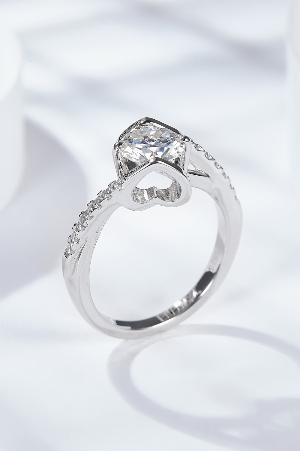 Limitless Love Brilliant Round Cut Sparkala™ Ring (Platinum Over Pure Sterling Silver) by Sparkala