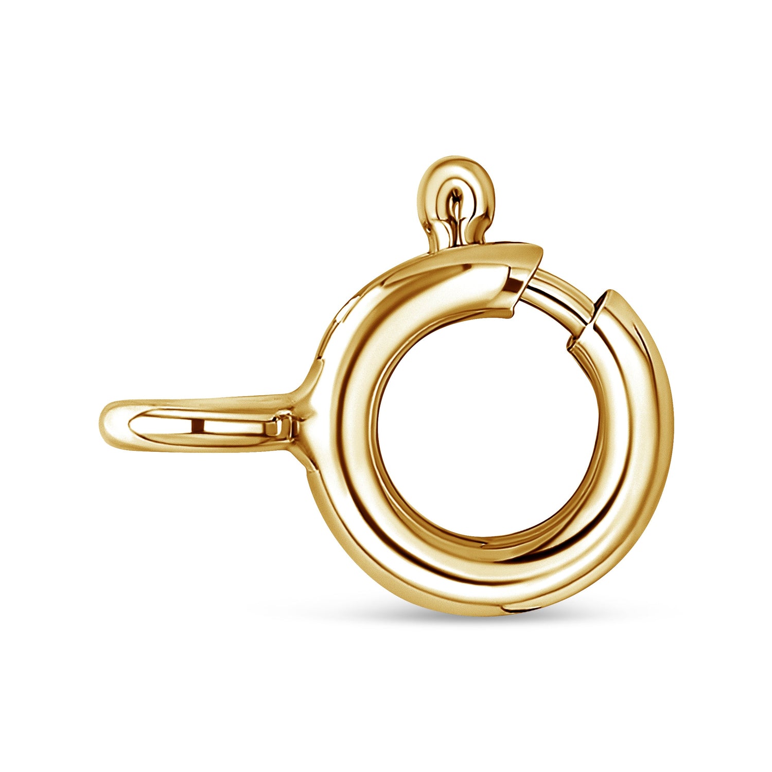 10K Yellow Gold Plated .925 Sterling Silver 4 Cttw Diamond Circle Hoop 18" Pendant Necklace (J-K Color, I1-I2 Clarity) by Bids.com