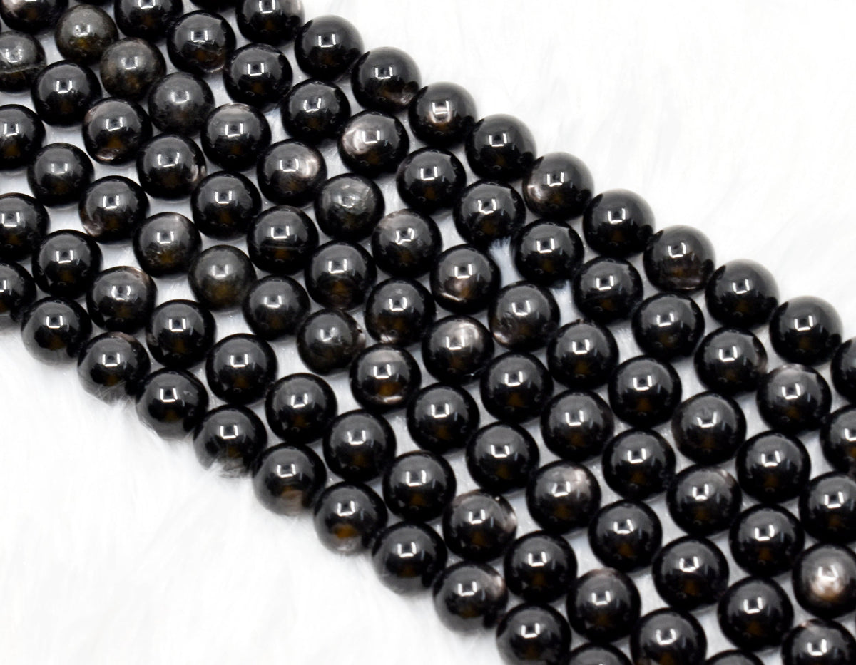 Apachetears Beads, Natural Crystal Round Beads 6mm to 10mm  DestGlow