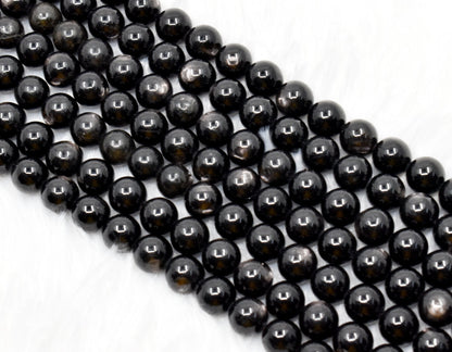 Apachetears Beads, Natural Crystal Round Beads 6mm to 10mm  DestGlow
