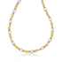 14k Two-Tone Round and Cable Style Link Necklace by Bids.com