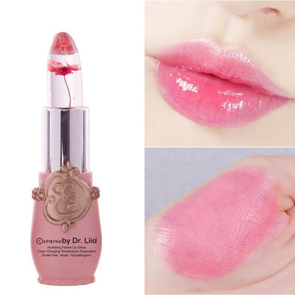 Color-Changing Flower Lip Gloss – Vegan, Gluten-Free, Hydrating Lip Balm by EpiLynx
