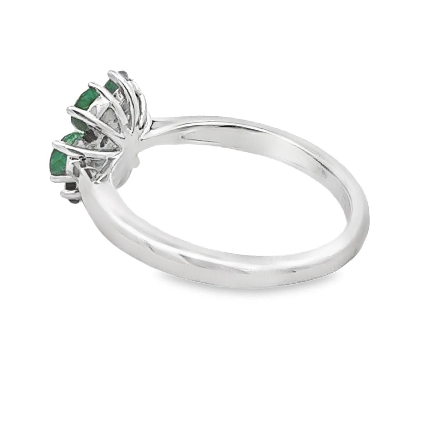 Genuine 1.14ct Emerald Zircon Ring Sterling Silver by Bids.com