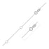Double Extendable Piatto Chain in 14k White Gold (1.2mm) by Bids.com