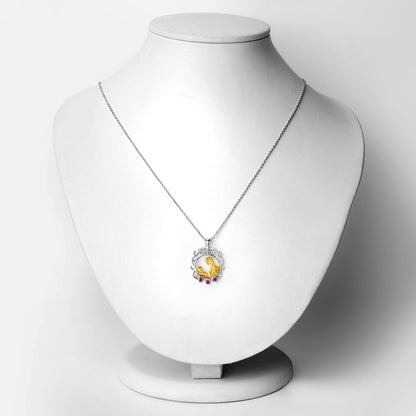 0.14 Carat Genuine Ruby .925 Sterling Silver Pendant by Bids.com
