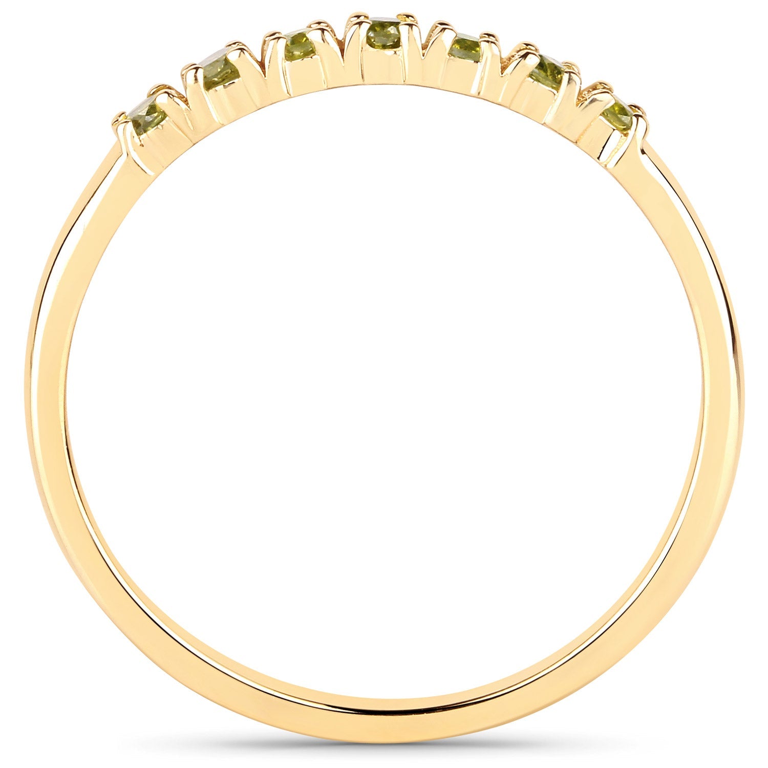 0.22 Carat Genuine Dark Yellow Diamond 14K Yellow Gold Ring (I1-I2) by Bids.com