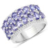 2.59 Carat Genuine Tanzanite .925 Sterling Silver Ring by Bids.com