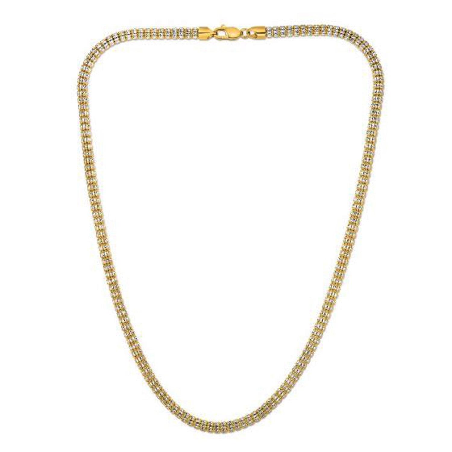 Ice Barrel Chain in 14k Yellow Gold (4.25 mm) by Bids.com