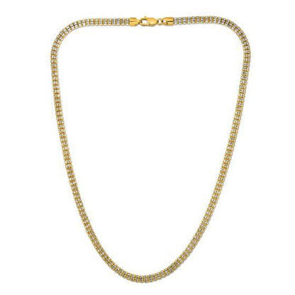 Ice Barrel Chain in 14k Yellow Gold (4.25 mm) by Bids.com