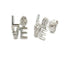 Genuine .03ct Diamond Earrings Sterling Silver by Bids.com