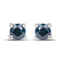 0.21 Carat Genuine Blue Diamond .925 Sterling Silver Earrings  DestGlow
