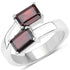 2.40 Carat Genuine Garnet .925 Sterling Silver Ring by Bids.com